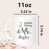 Anniversary Coffee Mugs Set of 2